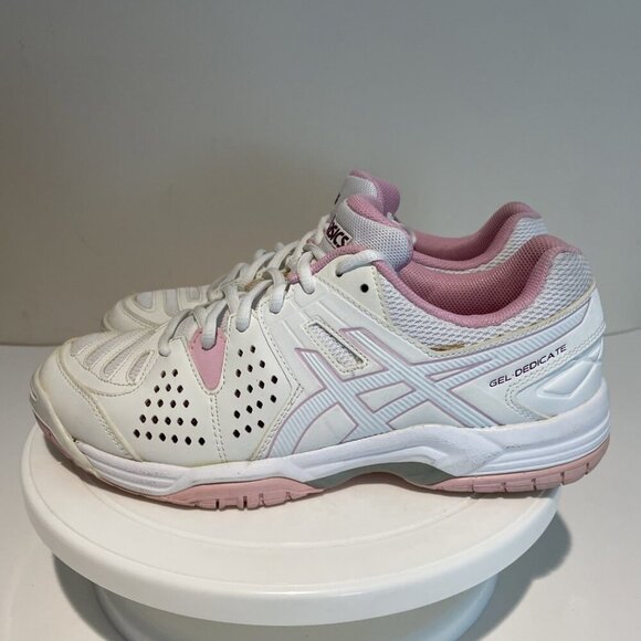 Asics Gel Dedicate Women's White Running Cross Training Sneakers Size 7.5, E557Y - Picture 6 of 13